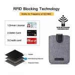 DIENQI New Mini Rfid Pull-out Card Wallet Men's wallets Slim Ridge Wallet Male Ultra Thin Smart Purse Mini Small Vallet Walets