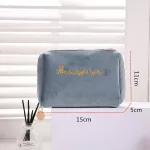 DOOZEEPA Velvet Make Up Organizer Soft Girl Lipstick Bag Women Travel Cosmetic Bag Beautician Beauty Case Makeup Bag necessaire