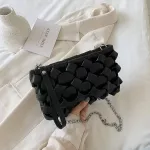 Elegant Female Square Weave Crossbody bag 2020 Fashion New High-quality Women's Designer Handbag Chain Shoulder Messenger Bag