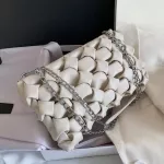 Elegant Female Square Weave Crossbody Bag 2020 Fashion New High-Quality Women's Designer Handbag Chain Shoulder Meesaleger Bag