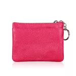 DOLOVE Genuine Leather Small Wallet Women Coin Bag double zipper Womens Wallets and Purses Leather Wallet Small Clutch Bag