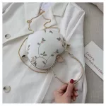 Embroidery Flowers Design Women Heart Clutch Evening Bags Gold Chain Shoulder Bags Girls Handbags Purses For Ladies Party Bags