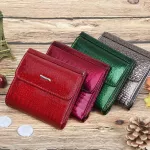 DICIHAYA Mini Wallet Women Genuine Leather Wallets With Coin Bag Alligator Hasp Short Wallet Female Small Wallets And Purses