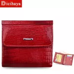 DICIHAYA Mini Wallet Women Genuine Leather Wallets With Coin Bag Alligator Hasp Short Wallet Female Small Wallets And Purses