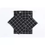 eTya Travel Cosmetic Bag Plaid Printing Women Makeup Case Cosmetics Drawstring Pouch Fashion Cotton line Storage Toiletry Bag