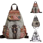 Ethnic Embroidery Flower Woven Beaded Tassel Flap Women Backpack Shoulder Bags