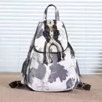 Ethnic Embroidery Flower Woven Beaded Tassel Flap Women Backpack Shoulder Bags