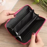 Ethnic Embroidery Flower Zipper Clutch Wallet Handbag Women Long Purse Bank Card Coin Pocket Credit Card Holder Cover Bag XB221
