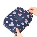 DINMIWELLWomen Makeup bag Cosmetic bag Case Make Up Organizer Toiletry Storage  Rushed Floral Nylon Zipper New Travel Wash pouch