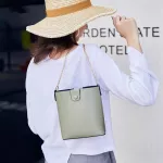Driga fashion Bucket Bags Women solid Handbag High Capacity Casual chain Shoulder Messenger Bags Ladies PU hasp small Purse