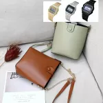 Driga fashion Bucket Bags Women solid Handbag High Capacity Casual chain Shoulder Messenger Bags Ladies PU hasp small Purse