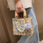 Elegant Female Pearl Tote Bag 2019 Fashion New High Quality Woolen Women's Designer Handbag High capacity Shoulder Messenger Bag