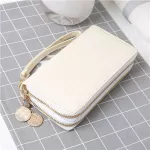 Double Zipper Wallet Bag for Women Female Pu Leather Long Phone Card Holder Coin Pocket Clutch Purses Money Bags Fashion Handbag