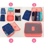 Do Not Miss high quality 6pcs/set luggage Travel organizer bag large for Men women Multifunction cosmetic organizer make up bags
