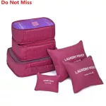 Do Not Miss high quality 6pcs/set luggage Travel organizer bag large for Men women Multifunction cosmetic organizer make up bags