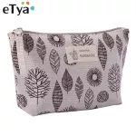 eTya New Women Travel Cosmetic Bag Canvas Portable Zipper Makeup Bags Female Purses Pencil case Toiletries Storage Wash Bag Hot