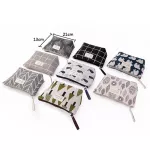 eTya Women Travel Cosmetic Bag Plaid Zipper Makeup Bag phone coin money Handbag Female Purse Make Up Bags Beauty Organizer Pouch