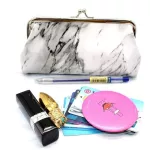 eTya Marble Stone Women Cosmetic Bag Travel Make Up Bags Vintage Pouch Large Size Neceser Toiletry Organizer Case Clutch Tote