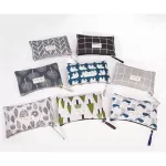 eTya Women Plaid Makeup Bag Cute Cosmetics Makeup Bag Travel Ladies Zipper Toiletry Pencil Purse Organizer Purse Pouch Handbags