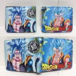 Dragon Ball Z Cartoon Purse Anime Pu Leather Wallet with Coin Pocket Card Holder Bags for Kid Teenager Men Women Short Wallets
