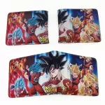 Dragon Ball Z Cartoon Purse Anime PU Leather Wallet with Coin Pocket Card Holder Bags for Kid Teenager Men Women Short Wallets