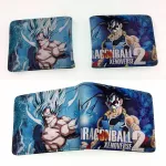 Dragon Ball Z Cartoon Purse Anime PU Leather Wallet with Coin Pocket Card Holder Bags for Kid Teenager Men Women Short Wallets