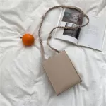 ELVASEK Female shoulder bag 2020 new student crossbody solid color wild personality creative bag for women small square handbag