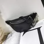 Fashion Chain Fanny Pack Banana Waist Bag New Brand BAG Women Waist Pack PU Leather Chest Bag Bag Free Droppping