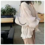 Fashion Crocodile Pattern Baguette bags MINI PU Leather Shoulder Bags For Women 2020 Chain Design Luxury Hand Bag Female Travel