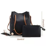 Fashion Casual Shoulder Bag Women Tassel Purse Handbag Tote Female PU Leather Tassel Crossbody Messenger Bags