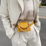 FANTASY 2020 New Special Design Thick Acrylic Chain Belt Bag For Women 4 Color Trendy Adjustable Chest Bag Mini Waist Bag Female
