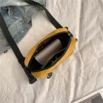 Fashion Canvas Cross Body Bag Women Solid Color Canvas Shoulder Bag Casual Handbag Simple Zipper Purse Coin Bag 15