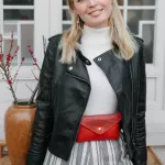 Fanny Pack Women Belt Bag rivet Waist Bag Women's Pure Color PU leather Messenger Shoulder bag Phone Pouch Punk Belt Bag Purse