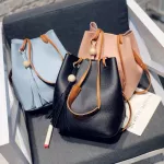 Fashion Casual Shoulder Bag Women Tassel Purse Handbag Tote Female PU Leather Tassel Crossbody Messenger Bags