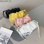 Fashion Candy Color Shoulder Bag Women Elegant Acrylic Chain Totes Purse Ladies Casual PU Leather Underarm Pouch