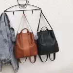 Fashion Backpacks Women's Outdoor Simple Zipper Contrast Color Shoulder Bag Backpack Girls Student Casual Travel Bag Bookbag