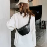 Fanny Pack Pure Color Fashion Belt Bag Women Kidney Bag Outdoor Zipper Leather Sequin Laser Messenger Bag Chest Waist Bag Zer