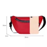 Fanny Pack Pure Color Fashion Belt Bag Women Kidney Bag Outdoor Zipper Leather Sequin Laser Messenger Bag Chest Waist Bag Zer