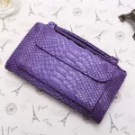 Fashion Cowhide Leather Day Clutch One Shoulder Crossbody Bag Small Crocodile Pattern Genuine Leather Clutch Chain Bag