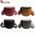 Fashion Crossbody Bag for Women PU Leather Messenger Shoulder Saddle Bags Lady Semicircle Zipper Handbags
