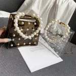 Fashion Girl Pearl Crossbody Bags Women Cute Waterproof Messenger Crossbody Bag