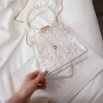 Fashion Girl Pearl Crossbody Bags Women Cute Waterproof Messenger Crossbody Bag