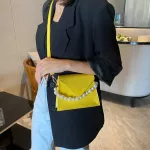 Fashion Exquisite Shopping Bag Women Pure Color Leather Tote Shoulder Bag Casual Pearl Handle Crossbody Handbag