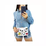 EXCELSIOR Women's Bag Cartoon Printed Small Women's PU Leather Handbag Crossbody Shoulder Bag Purses Clutches for Girls Designer