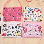 EXCELSIOR Women's Bag Cartoon Printed Small Women's PU Leather Handbag Crossbody Shoulder Bag Purses Clutches for Girls Designer