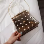 Fashion Girl Pearl Crossbody Bags Women Cute Waterproof Messenger Crossbody Bag