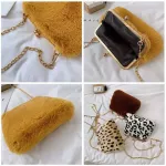 Fashion Chain Design Leopard  Crossbody Bag For Women 2020 Winter Female Shoulder Handbag Small New Women Bags