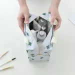 Fashion Flamingo Cosmetic Bag Women Portable Make Up Bag Travel High Capacity Handbag Makeup Bag Toiletry Kits Necessaire