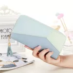 Fashion Ladies Wallet Women Long Wallets Zipper Purse Patchwork Panelled Wallets Big Capacity Clutch Money Bag Card Holder