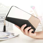 Fashion Ladies Wallet Women Long Wallets Zipper Purse Patchwork Panelled Wallets Big Capacity Clutch Money Bag Card Holder